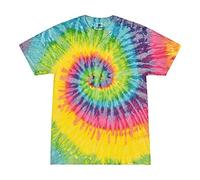 TICTEX Colortone - Camiseta unisex batik - Camisetas coloridas para hombre y mujer - Tie-Dye - Ropa hippie - Camiseta de neón de algodón S M L XL XXL 3XL 4XL 5XL, Saturno, XL