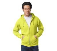 TICTEX Sudadera con Capucha Unisex | Chaqueta Polar Hombres y Mujeres | Sudadera con Capucha y Cremallera | Chaqueta Ligera de Verano | Safety Green-Yellow, XL
