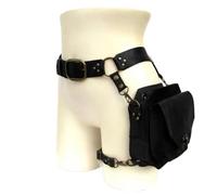 TICTJMRB Pernera Moto Bolso Cuadrado pequeño for Mujer, Bolso de Pierna Cruzada, riñonera, Bolsa Lateral de Viento for Motocicleta, Accesorios de Personalidad, riñonera Bolsa Pierna Moto (Color : 01)