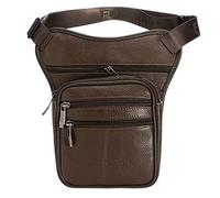 TICTJMRB Pernera Moto Bolso de la Pierna de los Hombres Bolsa de la Cintura Crossbody Fanny Pack Belt Hip Bum Viaje MOTICA Motocycle Messenger Boil Bolsa Pierna Moto (Color : Auburn)