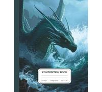 Tidal Leviathan Notebook | Ocean Fantasy Dragon Journal | College Ruled Writing Book | Mythical Sea Creature Gift: Stormborn Guardian of the Deep Realms