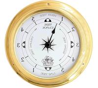 Tide Clock - Reloj de pared náutico de latón, diseño de marea alta para accesorios de barco y decoración de pared náutica