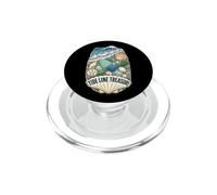 Tide Line Treasure Playa Conchas Guijarros Costa PopSockets PopGrip para MagSafe