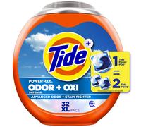 Tide Ultra Oxi Power Pods con eliminadores de olor detergente de lavandera PACS 32 Cuenta para suciedad visible e invisible
