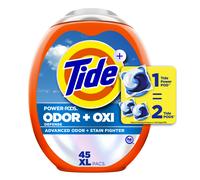 Tide Ultra Oxi Power Pods con eliminadores de olor PACS de detergente para lavandera para la lavandera de tierra visible e invisible.
