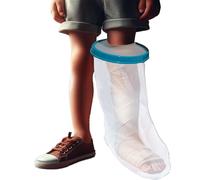 Tideshake - 100 % impermeable para patas de niños, protector de escayola reutilizable para patas cortas para niños, fundas fundidas para patas de ducha, bolsa de fundición para ducha, funda para pie