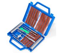 TIDEVAN 33 Piezas Kit de Reparación de Neumáticos Herramientas de Reparación de Neumáticos Pesados Kit Pinchazos Coche, Portátil Kit Reparación de Neumáticos para Coche, Moto, Camiones, ATV y más