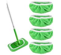 TIDEVAN 4 Paños Reutilizables Microfibra Repuesto Mopa Compatibles con Swiffer Sweeper Mop Recambio Mopa de Microfibra Lavables y de Limpieza Mopa de Microfibra para Uso Húmedo y Seco