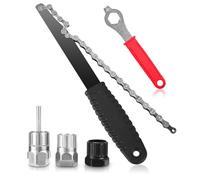 TIDEVAN 5 Piezas Llave Cadena de Bicicleta,Herramienta de Eliminación de Cassette de Bicicleta Juego de Herramientas Cadena de Bicicleta con Extractor,para Instalar Desmontar los Piñones del Cassette