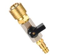 TIDEVAN Compressed Air Ball Valve,Compressed Air Quick Change Ball Valve,1/4 Inch Pass Wrench,Compressed Air Quick Coupling with 1/4 In Connector And Plug Nw 7.2