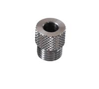 Tidevib 1 buje de manga de taladro de acero inoxidable para plantilla de tacos M14, localizador de guía de perforación de madera de 3 a 10 mm