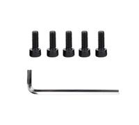 Tidevib 5 pernos de cadena para motor BAFANG BBS01/BBS02/HD, 12 mm de longitud de rosca, cierres de acero con llave incluida