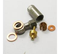 Tidevib Accesorios de tubo de freno hidráulico con cabeza de oliva para HOPE TECH3 V4/E4/X2, cobre y aleación de aluminio para bicicleta, juego de conectores para bicicleta