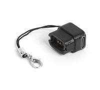 Tidevib Adaptador de carga para sistemas Di2 de 12 velocidades R9270/9250/8170/8150/7170 con puerto tipo C, carcasa integrada e indicador LED, color negro