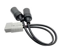 Tidevib Adaptador de conector Anderson de 50 A a hembra de 16 A para refrigerador y RV, cable de 30 cm, color gris