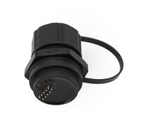 Tidevib Adaptador de conector Ethernet hembra, 8 pines 8P8C, montaje en panel, IP67 IP68 impermeable, para transmisión de señal fiable en LED al aire libre y electrónica marina