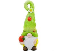 Tidevib Adornos de jardín con temática de frutas caprichosas, para decoración de resina de fresa y limón (fresa)
