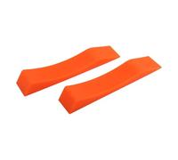 Tidevib Alfombrilla espaciadora de silicona para barra de fácil carga y descarga, 235 x 45 mm, color negro y naranja, paquete de 2