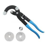 Tidevib Alicates dobladores de tubos para líneas de freno, herramienta de flexión de 3/16 a 3/8 pulgadas para latón, cobre, acero, tubos de aluminio, curva de 90 grados con mango de goma