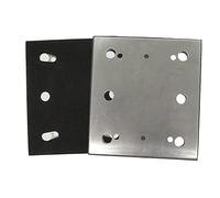 Tidevib Almohadilla de respaldo para lijadora de 1/4 de hoja de 100 x 110 mm, placa de aluminio con espuma de poliuretano, para lijadoras de acabado Makita BO4556 y 158324-9