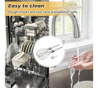 Tidevib Batidora y mezcladora de acero inoxidable para batidoras de mano Kenwood, juego de batidores de repuesto de 2 piezas