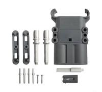 Tidevib Bloque de terminales de carga de batería de conexión rápida para carretilla elevadora - 80/160/320A AC/DC, terminales de cobre chapados en plata, clasificación IP23 (macho de 320 A)