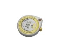 Tidevib BMI - Calculadora de índice de masa corporal, cinta métrica retráctil, 150 cm, herramienta de fitness con botón de bloqueo para cintura, pecho, cadera, muslo y pantorrilla