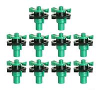 Tidevib Boquilla de nebulización de plástico con rotación de 360 grados para uso en jardín, soporta una distribución uniforme del agua y las necesidades de refrigeración ambiental (verde)