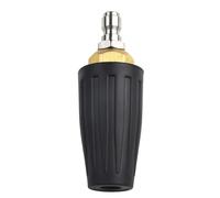 Tidevib Boquilla turbo para lavadoras de alta presión, 4000 PSI, conexión rápida de 1/4 pulgadas, latón y acero inoxidable, giratoria para una limpieza eficiente
