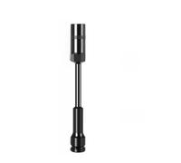 Tidevib Cabezal de enchufe profundo extendido para llave eléctrica, acero al cromo vanadio de 8-19 mm, acabado negro inoxidable para tornillos estrechos y espacios reducidos