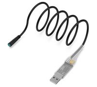 Tidevib Cable de programación USB para motores Bafang BBS01/BBS02/BBS02B de montaje medio 250W-1000W, cable de datos de 58 cm para ajuste de parámetros de controlador de PC y configuración lógica del