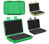 Tidevib Caja de almacenamiento de hardware, funda hermética de ABS resistente con esponja a prueba de golpes, para herramientas, cámaras, lentes, instrumentos, fotografía al aire libre, investigación