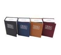 Tidevib Caja de seguridad discreta con cerradura de combinación, almacenamiento seguro de diccionario para joyas, para libros falsos compactos, contenedor de seguridad para oficina en casa, color rojo