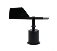 Tidevib Carcasa de anemómetro de viento ABS, pieza de paleta meteorológica para observación de invernadero, color negro