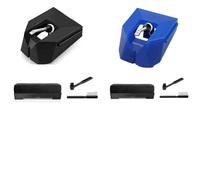 Tidevib Cartucho de repuesto para tocadiscos Stylus AT-VMN95E AT-LP120X y VM95 Series con cepillos de limpieza, color negro