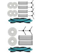 Tidevib Cepillo lateral de repuesto, cepillo de rodillo, filtro y paño de fregona para Cecotec Conga 11090 Kit de accesorios de piezas de aspiradora