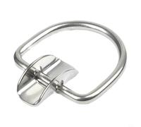 Tidevib Cilindro de aire montado lateral para buceo con abrazadera de acero inoxidable 316, se adapta a correas de tanque de abrazadera de manguera, perfil bajo de 52 x 46 mm o 64 x 60 mm, para