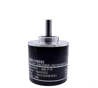 Tidevib Codificador E6B2-CWZ6C 100 para 360 600 1000 1024 2000 P/R, óptico incremental de 5 V CC con eje de 6 mm, cable de 2 m, para A//para Z para salida de fase (600P/R)