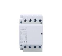 Tidevib Contactor de CA para Schneider Electric, 3 fases de 4 polos (2NO+2NC), opciones de corriente 32A/40A/63A, montaje en riel DIN, blanco