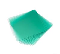 Tidevib Cubierta protectora de policarbonato verde para cascos de soldadura, escudo de repuesto para soldadura de hidrógeno, eléctrica y de corte, varios tamaños (138 x 126 mm)