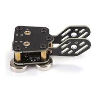 Tidevib CW - Llave eléctrica para entrenamiento de código morse, llave automática PCB de doble paleta con interfaz USB, para conexión de computadora de diseño compacto y portátil