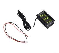 Tidevib DC 5-12V Termómetro digital -50 a 110C Medidor de panel exterior para sonda (verde)