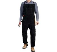 Tidevib Delantal de soldadura de terciopelo de doble cara con correa cruzada para protección contra el calor y las chispas, resistente y reversible para hombres y mujeres