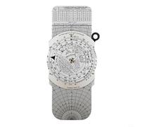 Tidevib E6B - Plotter de vuelo manual y aviación, regla de deslizamiento circular para FAA para entrenamiento de pilotos, calcula la velocidad de tierra y para la quema de combustible, regla de