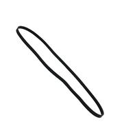 Tidevib Ejercicio para correa de transmisión de bicicleta Pj1270 6 picos 5 valles, material, paso de 2,34 mm, 1270 mm de longitud, color negro