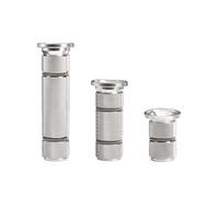 Tidevib Expansor de horquilla de bicicleta de aleación de aluminio con perno de acero inoxidable, ajustador de tapa superior de auriculares, tubo de dirección de 1-1/8 pulgadas, color plateado