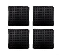 Tidevib Filtro de carbono para refrigerador Liebherr para 9096989 9882429 9882460 filtro de repuesto de purificación de aire fresco negro (paquete de 4)