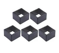 Tidevib Fitness Equipment - Convertidor de tubo cuadrado de 50 x 50 mm a 45 x 45 mm, reductor de ruido y absorción de golpes, paquete de 5