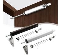 Tidevib Fuego para puerta, neumático para cierrapuertas, puertas de madera y metal, ajustable para mecanismo de cierre automático, 50-90 cm, 30-80 kg, color blanco