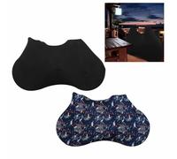 Tidevib Funda impermeable para bicicleta de montaña y carretera, 165 cm, poliéster y elastano, con elástico, color negro